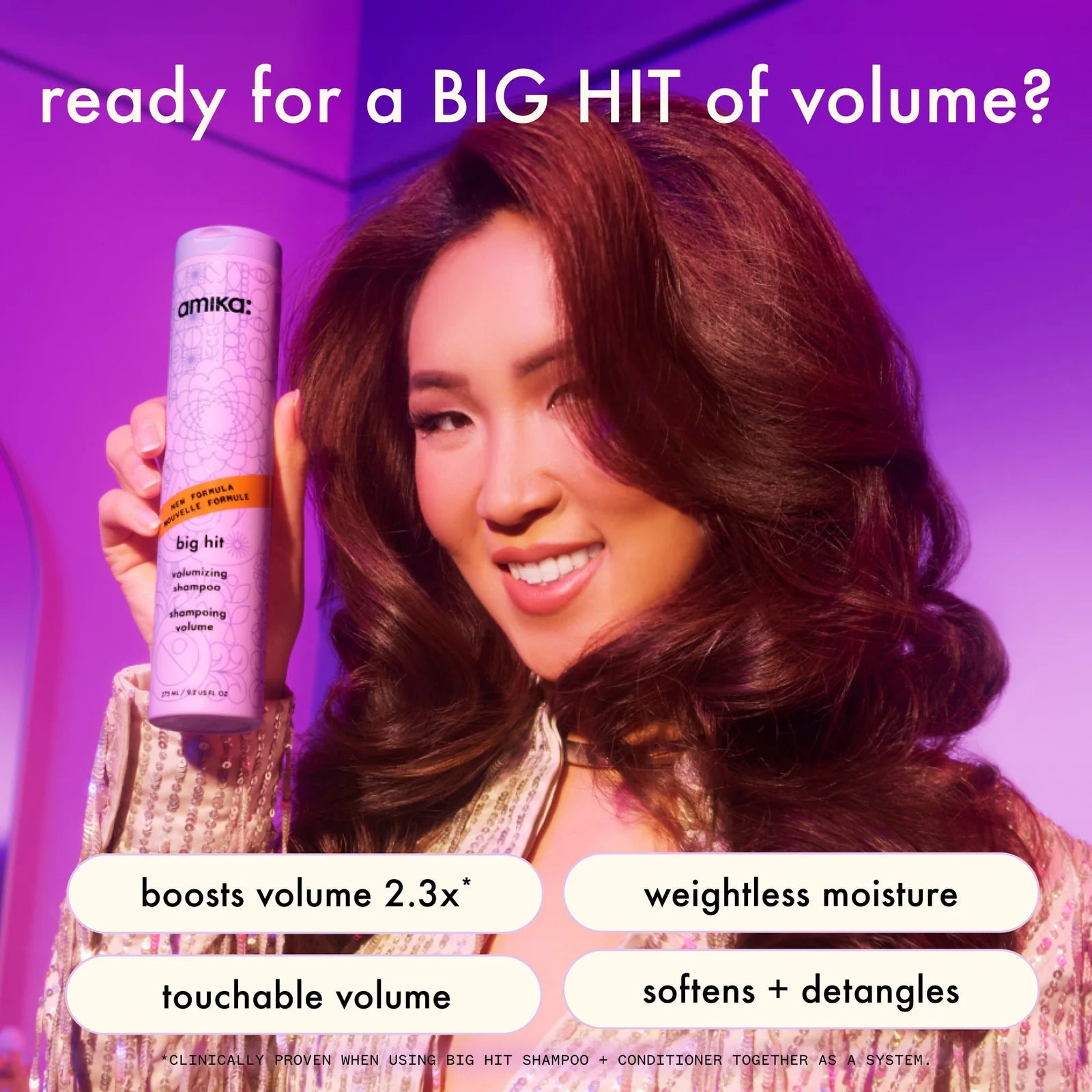 Amika Big Hit Volumizing Conditioner benefits