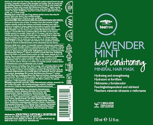 Paul Mitchell Lavender Mint Deep Conditioning Mineral Hair Mask