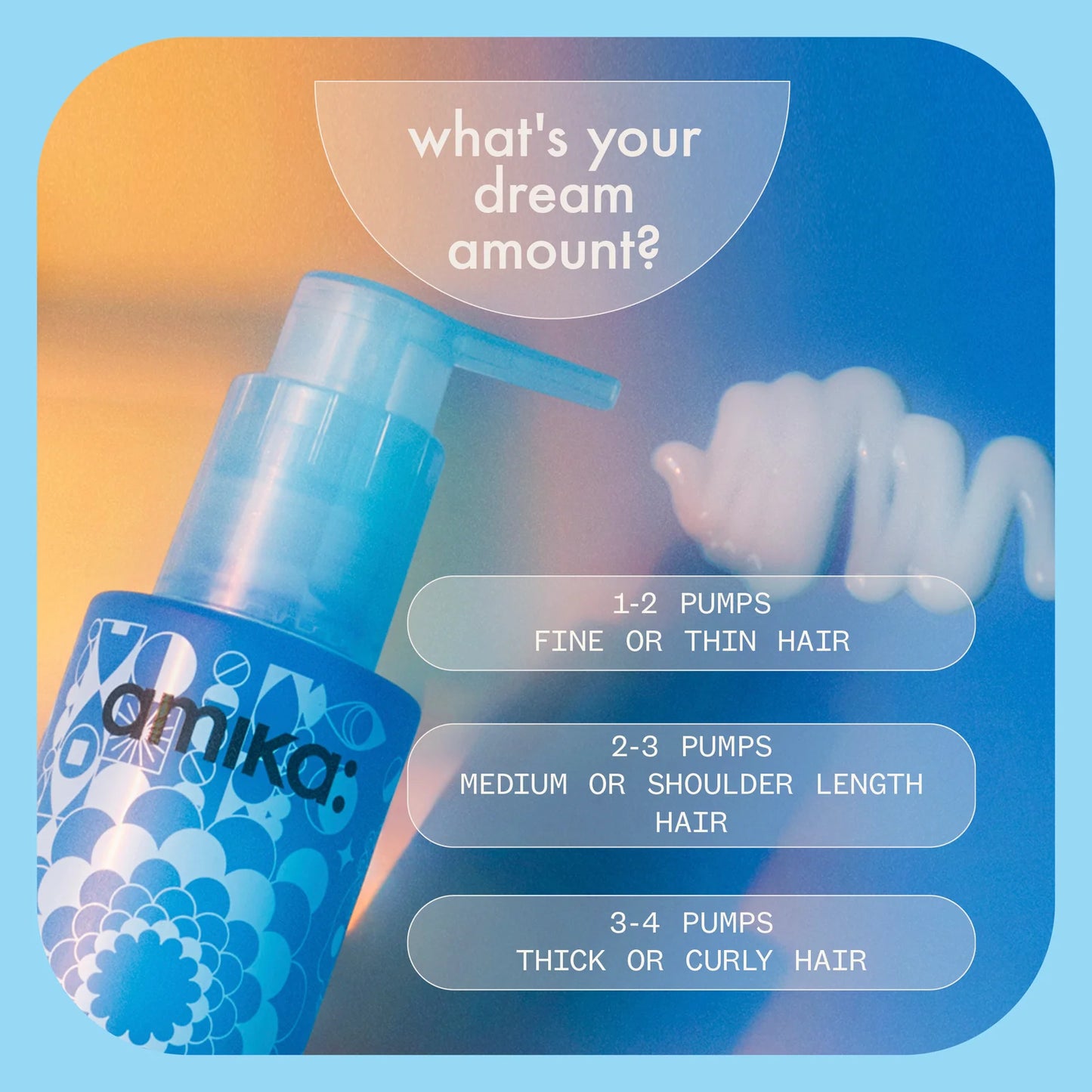 Amika Dream Routine Hydrating Hair Mask Salon Blissful -