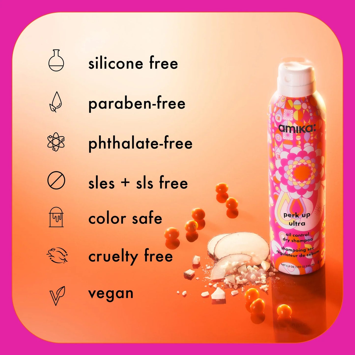 Amika Perk Up Ultra Oil Control Dry Shampoo Salon Blissful