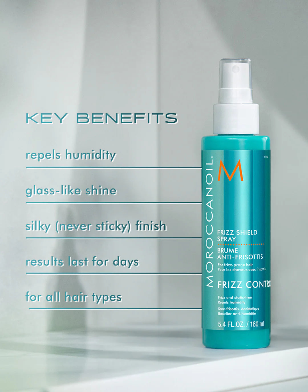 Salon Blissful -Moroccanoil -Frizz Shield Spray3