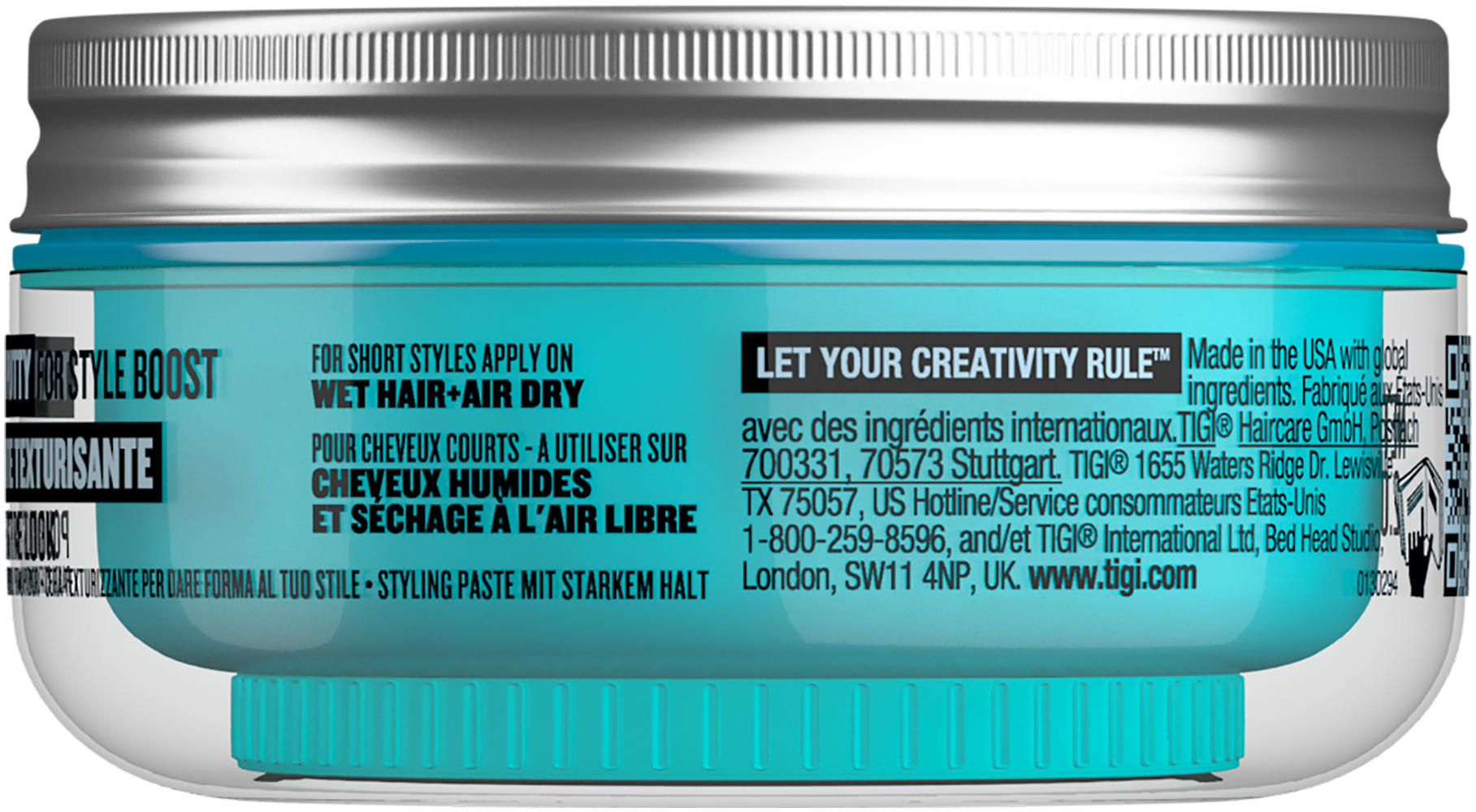 TIGI Bed Head Manipulator Paste Texturizing Putty with Firm Hold back