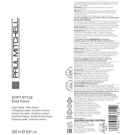 Paul Mitchell Fast Form Styling Cream-Gel