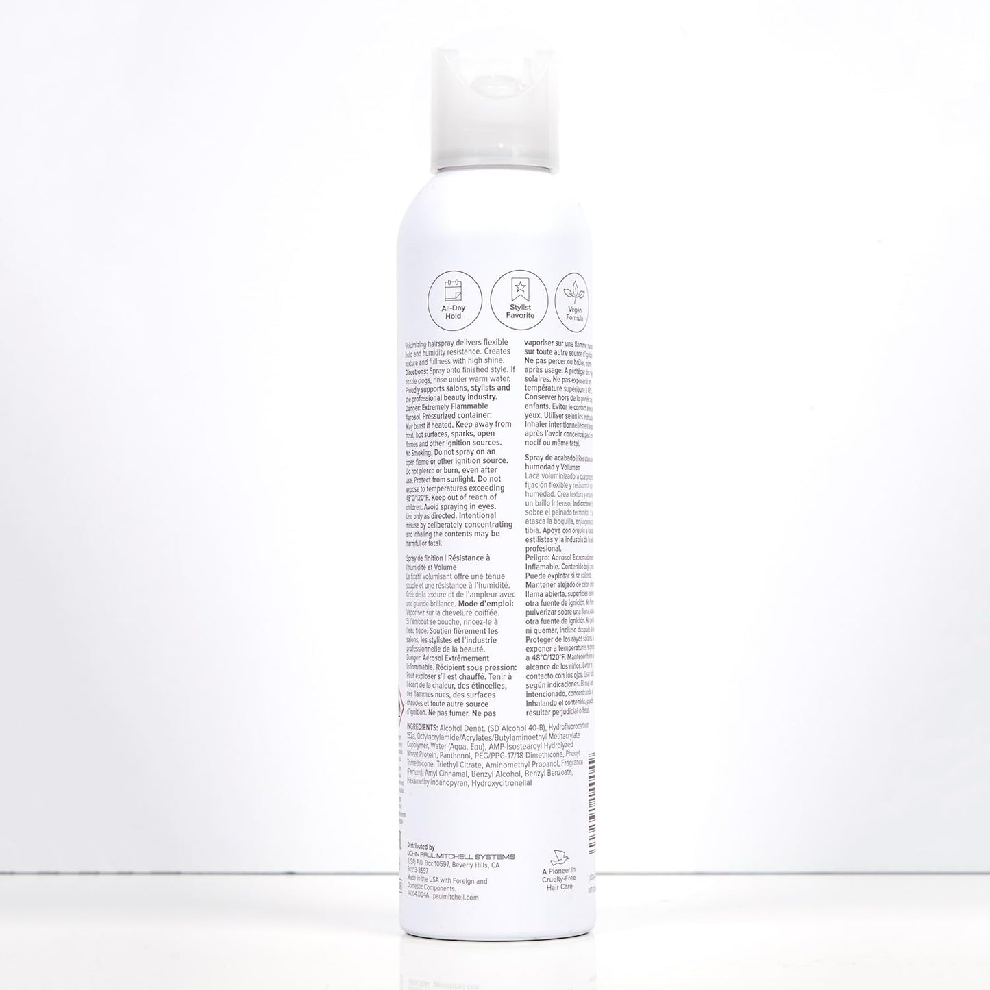 Paul Mitchell Extra-Body Hairspray, Flexible Hold, Maximum Volume + Humidity Resistance, For Fine Hair