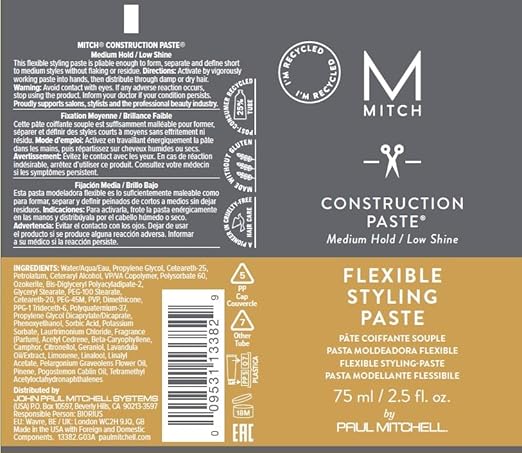 Paul Mitchell Construction Paste Flexible Styling Paste