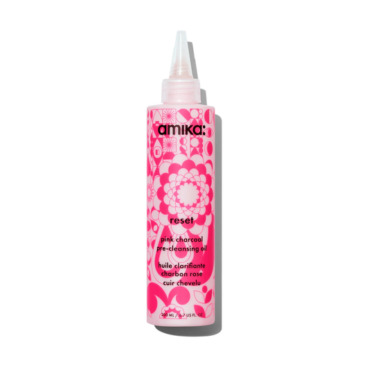 Amika Reset Pink Charcoal Scalp Cleansing Oil bottle