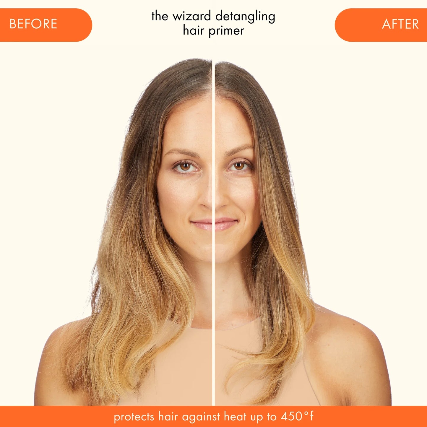 Salon Blissful - Amika The Wizard Detangling Primer- before and after