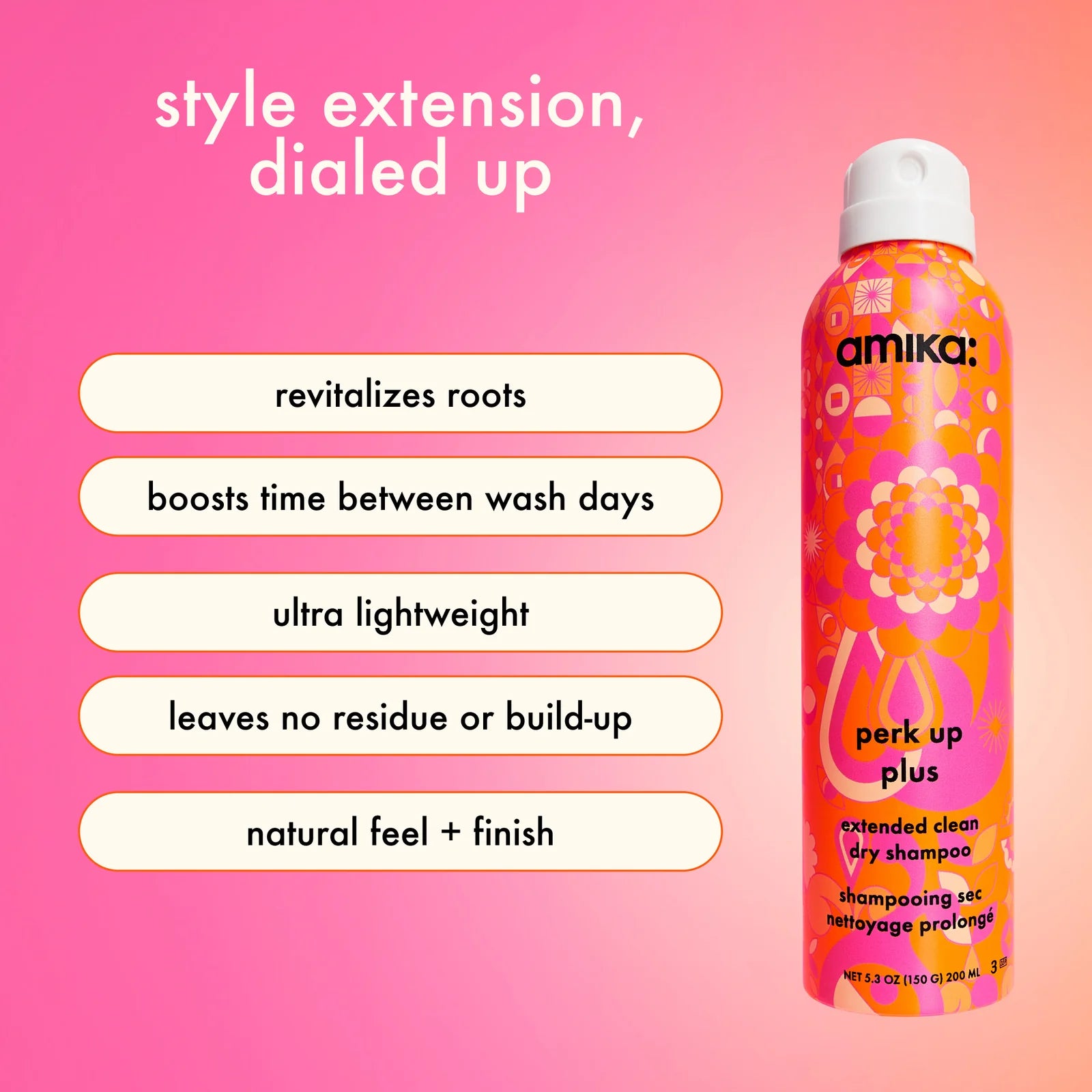 Salon Blissful -Amika Perk Up Plus Extended Clean Dry Shampoo perks