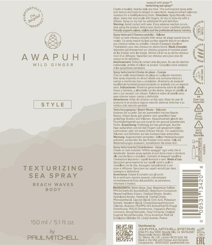 Paul Mitchell Awapuhi Wild Ginger Texturizing Sea Spray