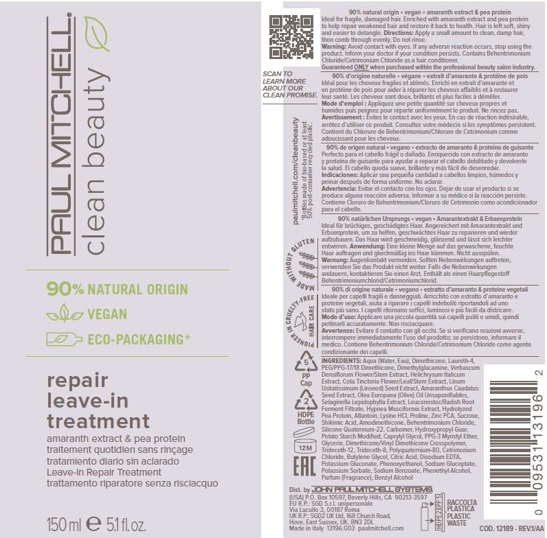 Paul Mitchell Clean Beauty Repair Leave-In Treatment