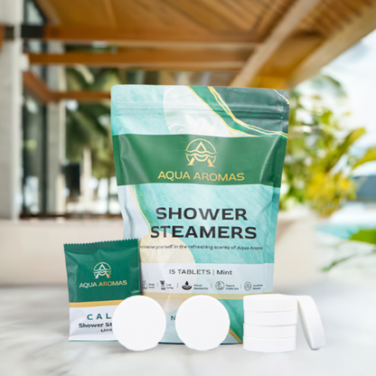 Aqua Aromas Shower Steamers - Aromatherapy Shower Bomb Steamers, 15 Pack