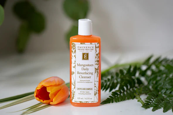 Eminence Mangosteen Daily Resurfacing Cleanser flatlay