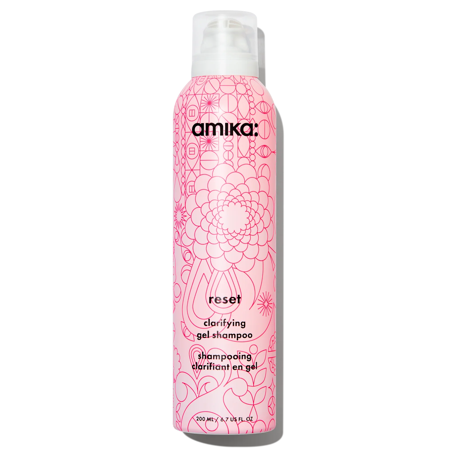 Amika Reset Clarifying + Cleansing Gel Shampoo bottle