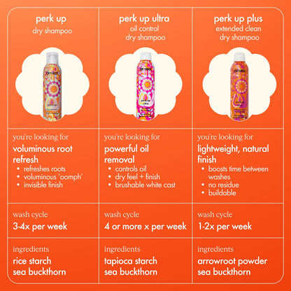 Amika Perk Up Ultra Oil Control Dry Shampoo Salon Blissful  chart