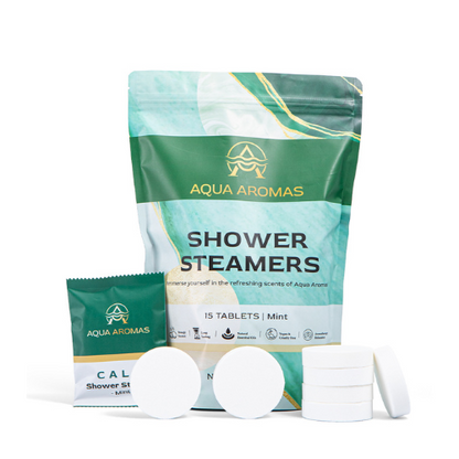 Aqua Aromas Shower Steamers - Aromatherapy Shower Bomb Steamers, 15 Pack