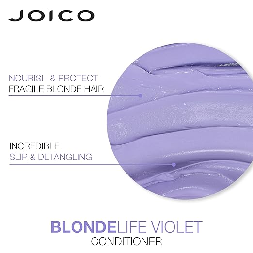  Salon Blissful - Joico Blonde Life Violet Conditionerfor Cool, Bright Blondes texture