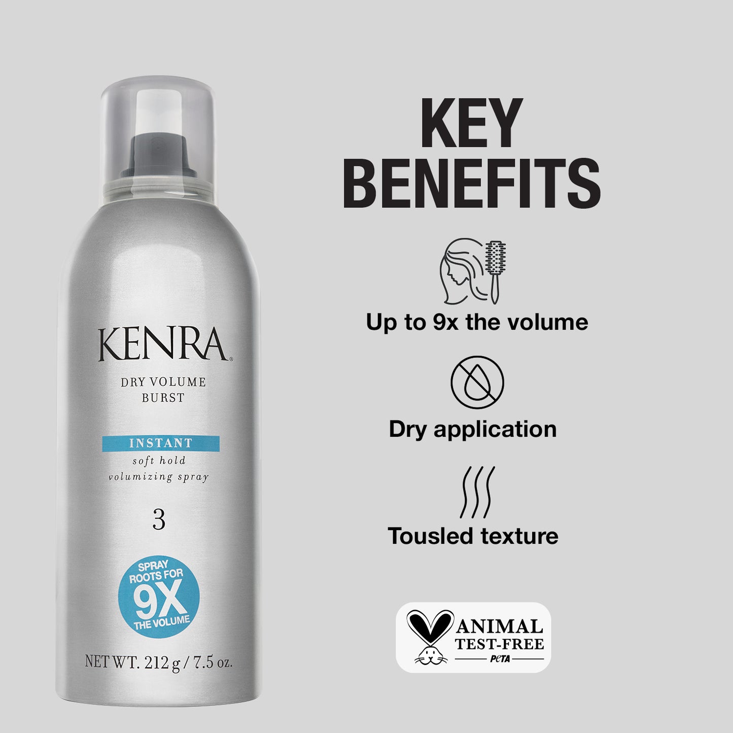 Salon Blissful - Kenra Dry Volume Burst 3 benefits