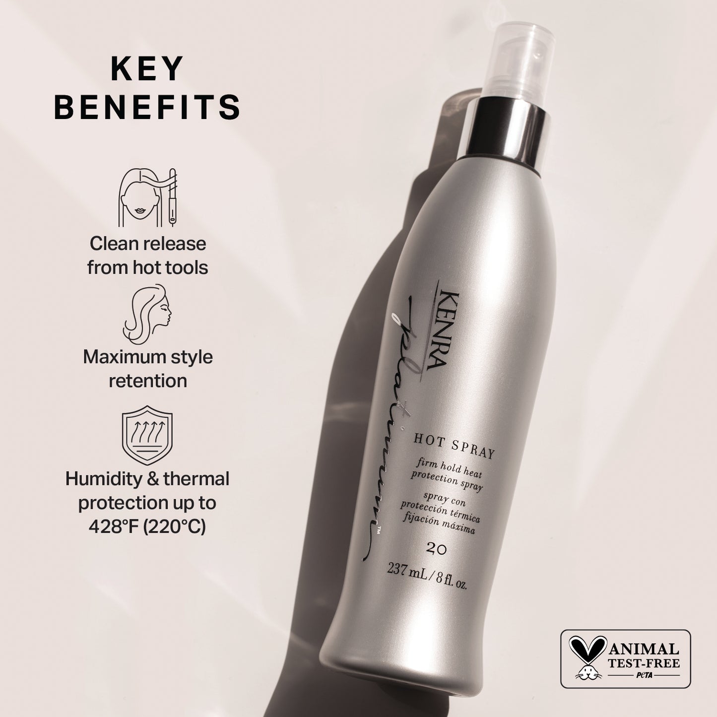 Salon Blissful Kenra Platinum Hot Spray 20 benefits