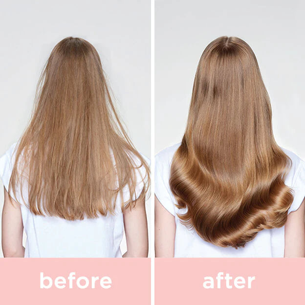 Salon Blissful - Milk_Shake Glistening Argan Oil before and after