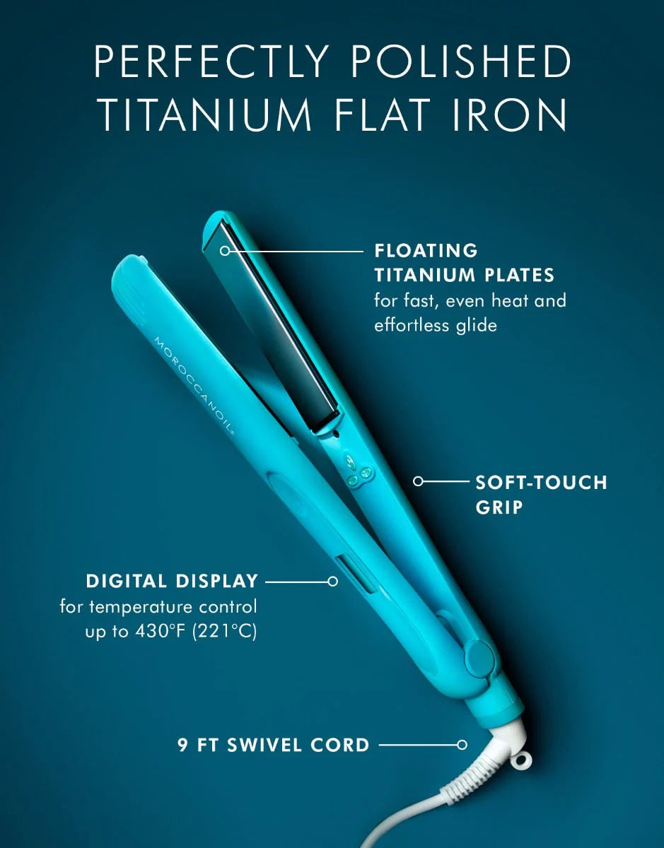 Salon Blissful -Moroccanoil -Perfectly Polished Titanium Flat Iron