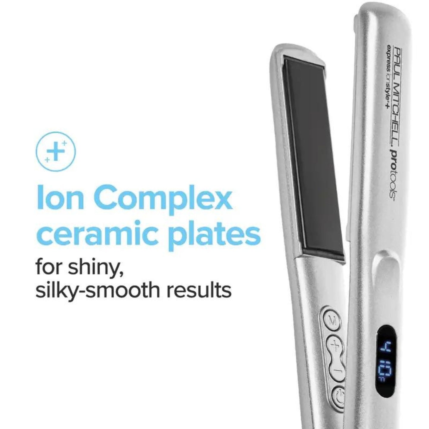 Salon Blissful - Paul Mitchell - Express Ion Style+ Ceramic Flat Iron - 1" ceramic plates close up