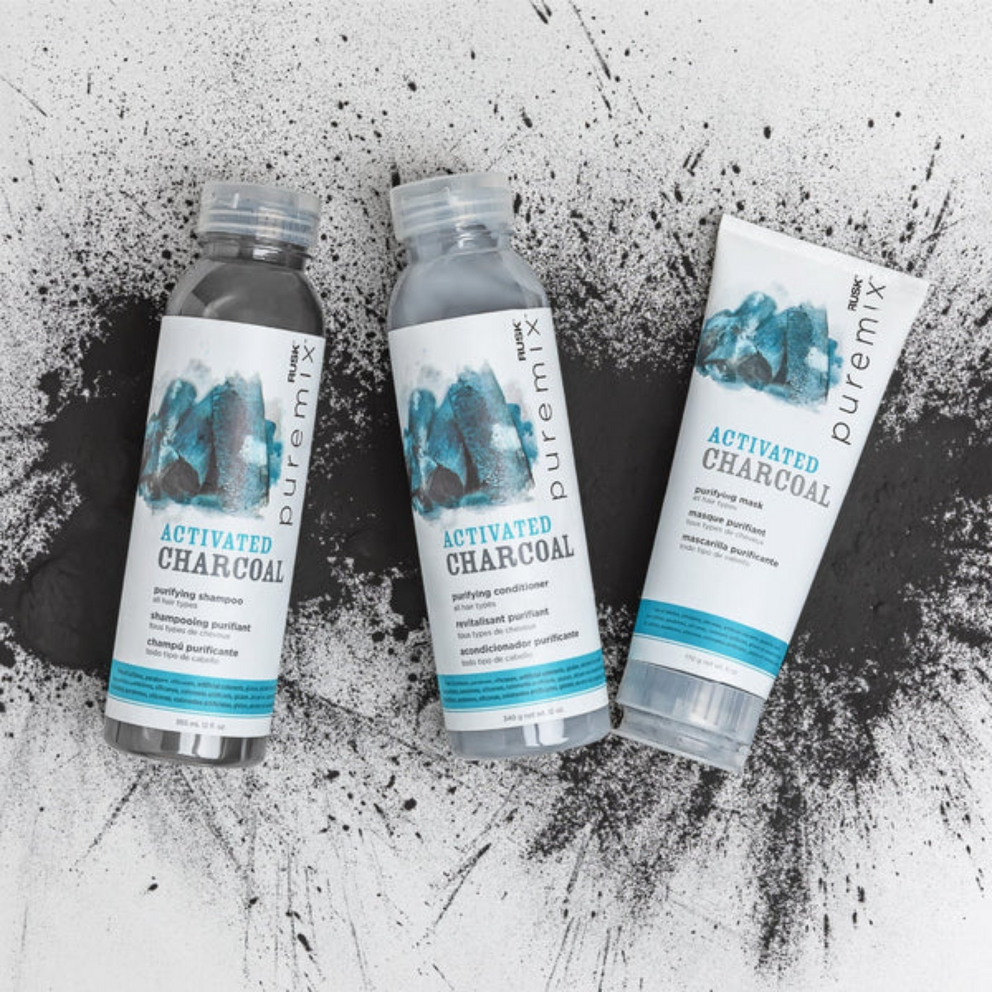 Salon Blissful -RUSK PUREMIX Activated Charcoal, Purifying Conditioner