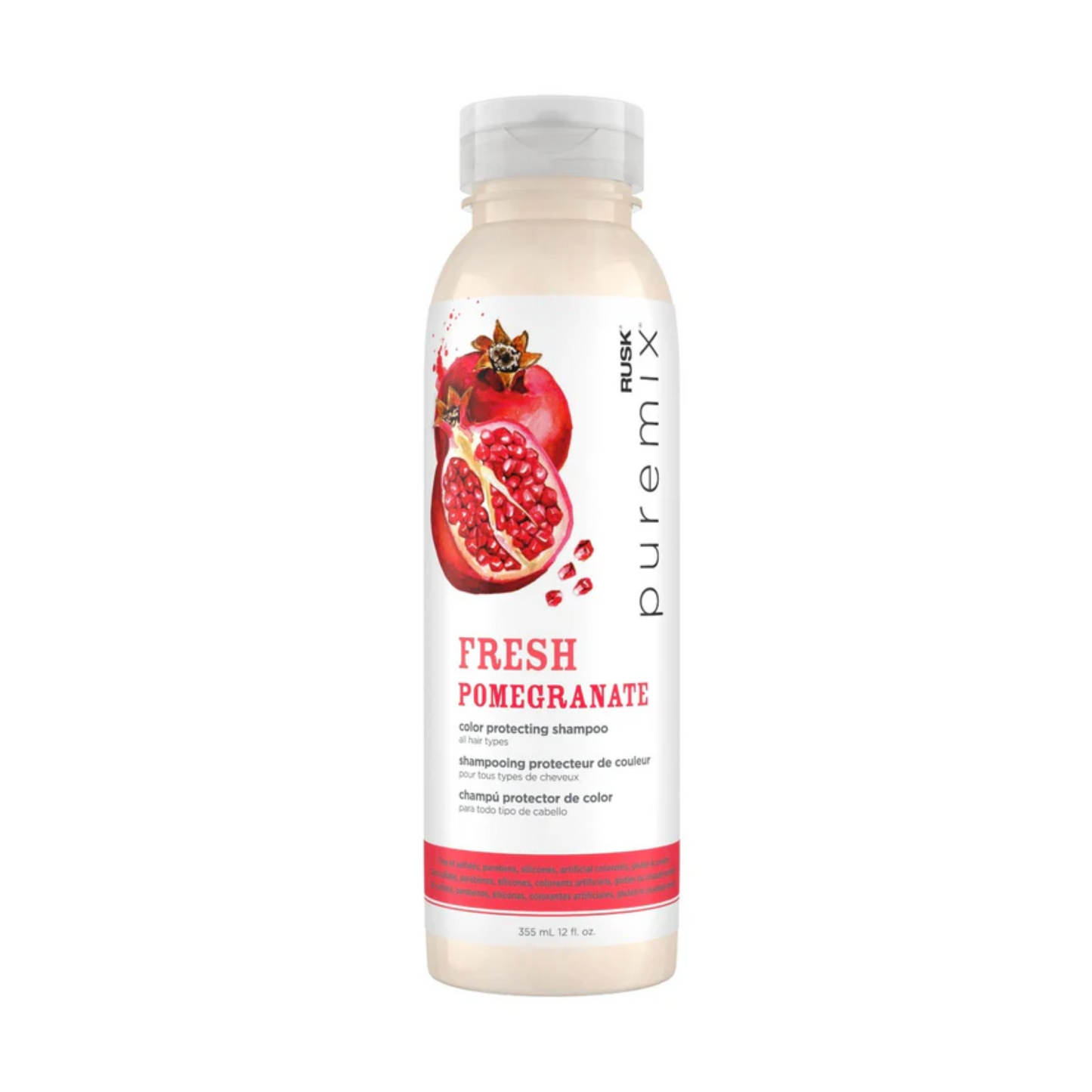 Salon Blissful - RUSK PUREMIX Fresh Pomegranate Color Protecting Shampoo