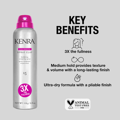 Salon Blissful Kenra Volumizing Spray Clay 15 benefits