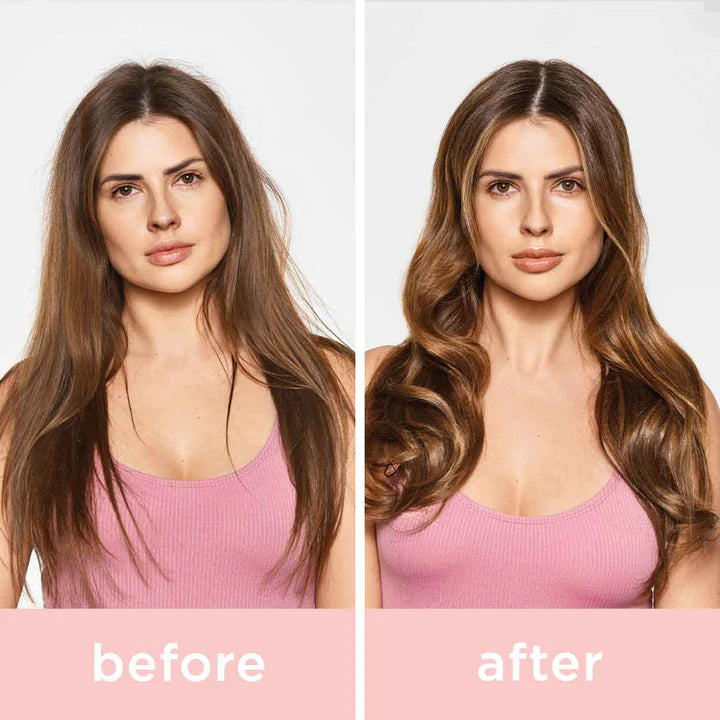 Salon Blissful - Milk_Shake Glistening Serum  before and after