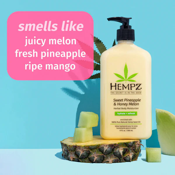 Salon Blissful Hempz Sweet Pineapple & Honey Melon Herbal Body Moisturizer scent