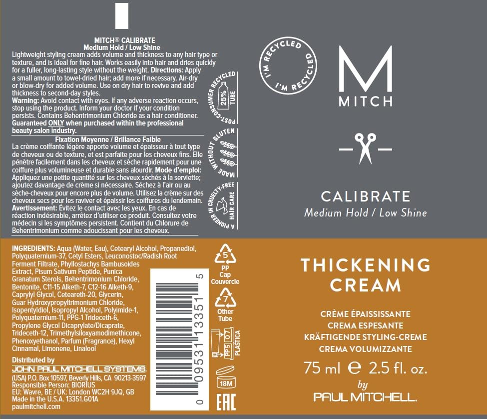 Paul Mitchell Calibrate Thickening Cream