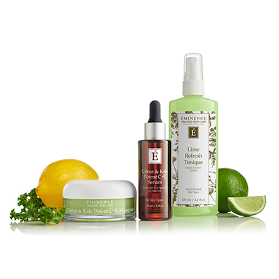 Eminence Citrus & Kale Potent C+E Serum line up