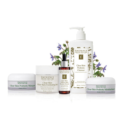 Eminence Clear Skin Willow Bark Booster-Serum line up