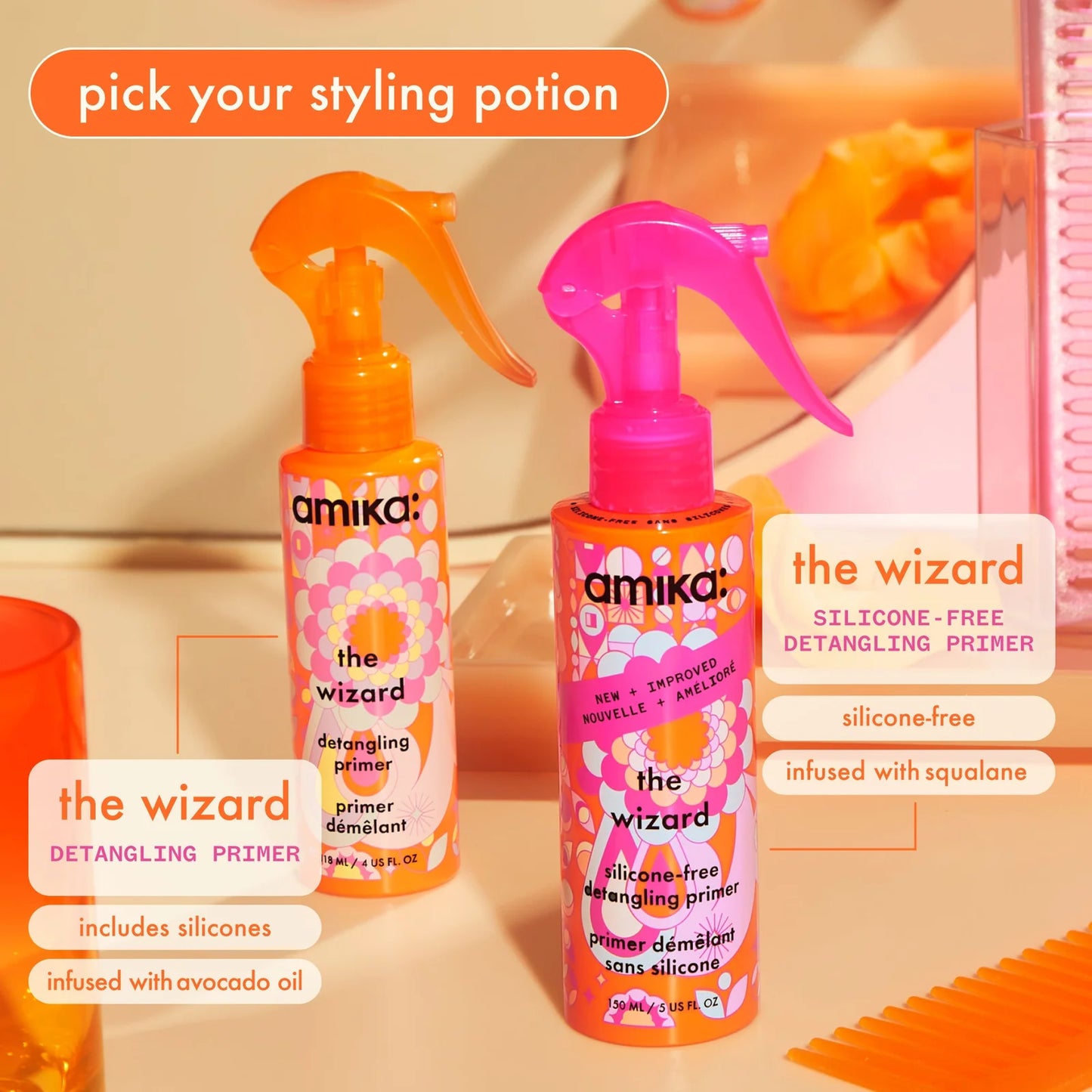 Salon Blissful-Amika The Wizard Silicone-Free Detangling Primer-compare