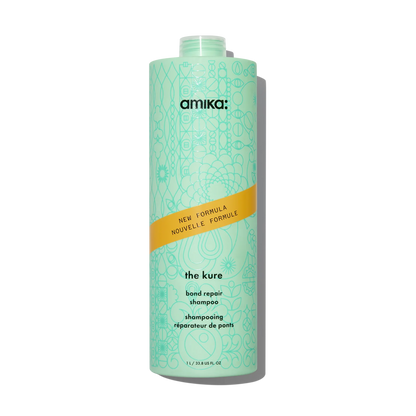 Amika The Kure Bond Repair Shampoo For Damaged Hair liter