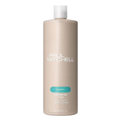 Paul Mitchell Shampoo Two, Clarifying Shampoo, Deep Cleanses + Removes Buildup, For All Hair Types, Especially Oily Hair