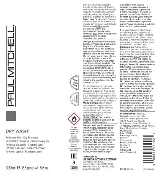 Paul Mitchell Dry Wash Dry Shampoo